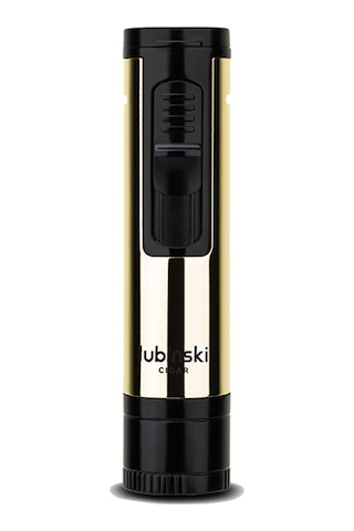 Lubinski Metal Pürmüz Puro Delici İğne Ve Sehpalı Çakmak Siyah-gold