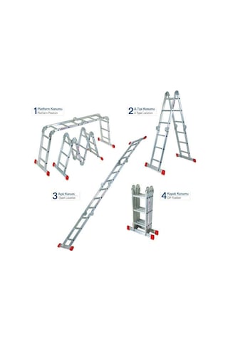 4x4 Basamaklı 470cm Akrobat Merdiven