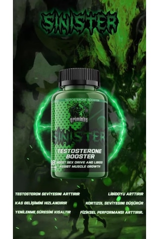 Grimlabs Sinister Testosterone Booster 30 Servıngs