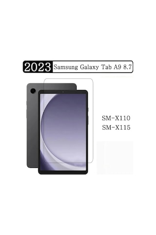 Samsung Galaxy Uyumlu Tab A9 8.7 Inç Tablet Kılıfı Silikon Ekran Koruyucu Dokunmatik Kalem Seti Kılıf
