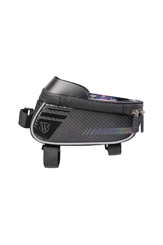 Wheel Up Bisiklet Ön Tüp Çantası, 6,2 Inç Cep Telefonları Için Su Geçirmez Şeffaf Pencere Kesesiyle - Renkli Yansıtıcı Şerit Çok Renkli