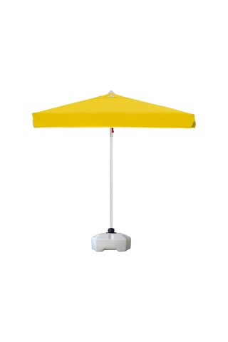Sunminyum 200x200 Polyester Kumaşlı + 50 Litre Bidonlu Bahçe Şemsiyesi Sarı Çok Renkli