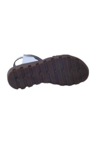 Raduno 0328 Bantlı Kız Çocuk Beyaz Sandalet 26-30 Gümüş