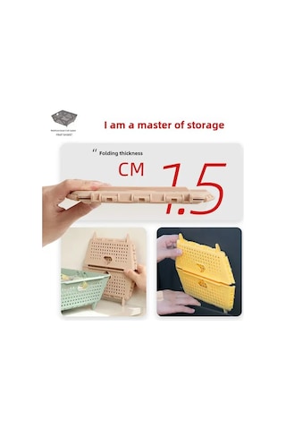 Konesam Plastik Çok Amaçlı Yüksek Ayaklı Sebze-meyve Süzgeci: Kurutma, Yıkama Ve Raf Saklama İçin Dayanıklı Büyük Kapasiteli Sepet Sarı Diğer