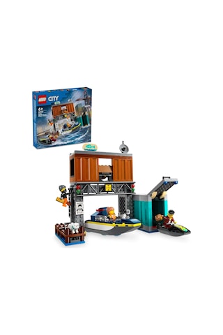 Lego City Polis Sürat Teknesi Ve Hırsızların Gizlenme Yeri 60417 - 6 Yaş İçin Yapım Seti 311 Parç