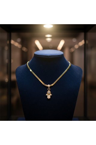 Lumen Hamsa Kolye Çok Renkli