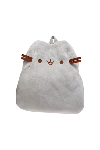 Suntek Sevimli Karikatür Peluş Sırt Çantası Moda Kadın Gri