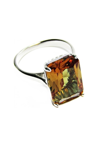 Gümüş Baget Zultanit Kadın Yüzük