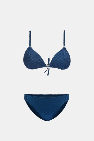 Olympos Petrol Mavisi Dolgusuz Toparlayıcı Bikini Takım Petrol Mavisi