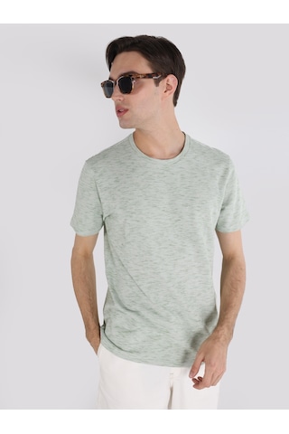 Colin'S Regular Fit Bisiklet Yaka Yeşil Erkek Kısa Kol Tişört Cl1062866_Q1.V2_Lkh