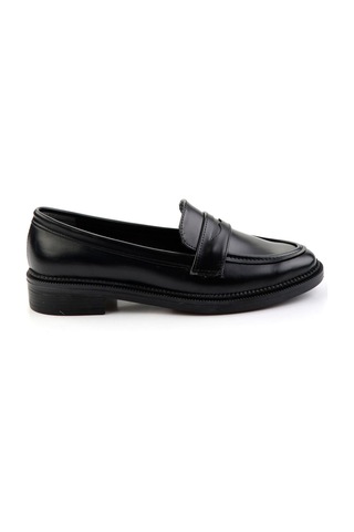 Bambi Siyah Kadın Loafer Ayakkabı K01216100109 Siyah