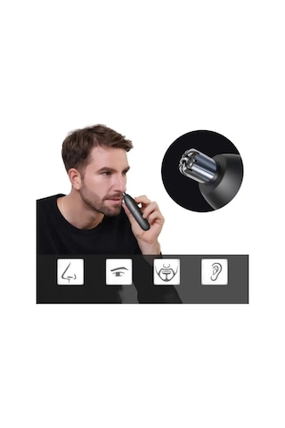 Gt-2220a Taşınabilir Usb Şarj Edilebilir Burun Kulak Kıl Alma Kılı Kesme Makinesi Nose Hair Machine