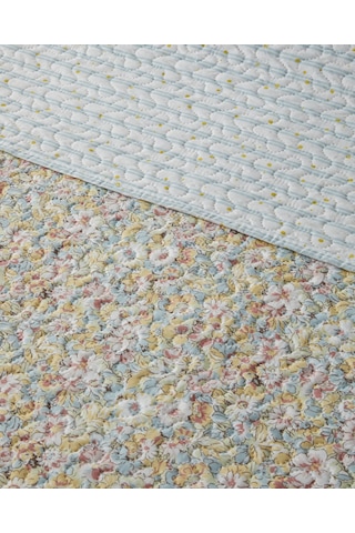 English Home Alba Bloom Çift Kişilik Çok Amaçlı Örtü 200x220 Cm Mavi Mavi