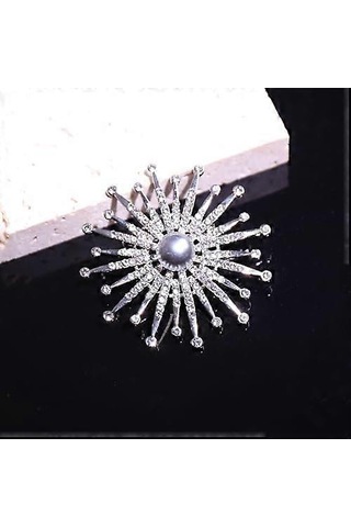 Kadınlar İçin Çiçek Broş İğneleri Altın Broş Yapay Elmas Broş Broş Kadınlar İçin Büyük Çiçek Broş İğneleri Kadınlar İçin Büyük Broş Düğün Ziyafet Yıldönümü Çok Renkli