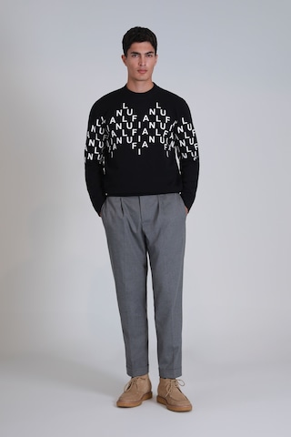 Lufian 112030159 Baskılı Erkek Sweatshirt Siyah