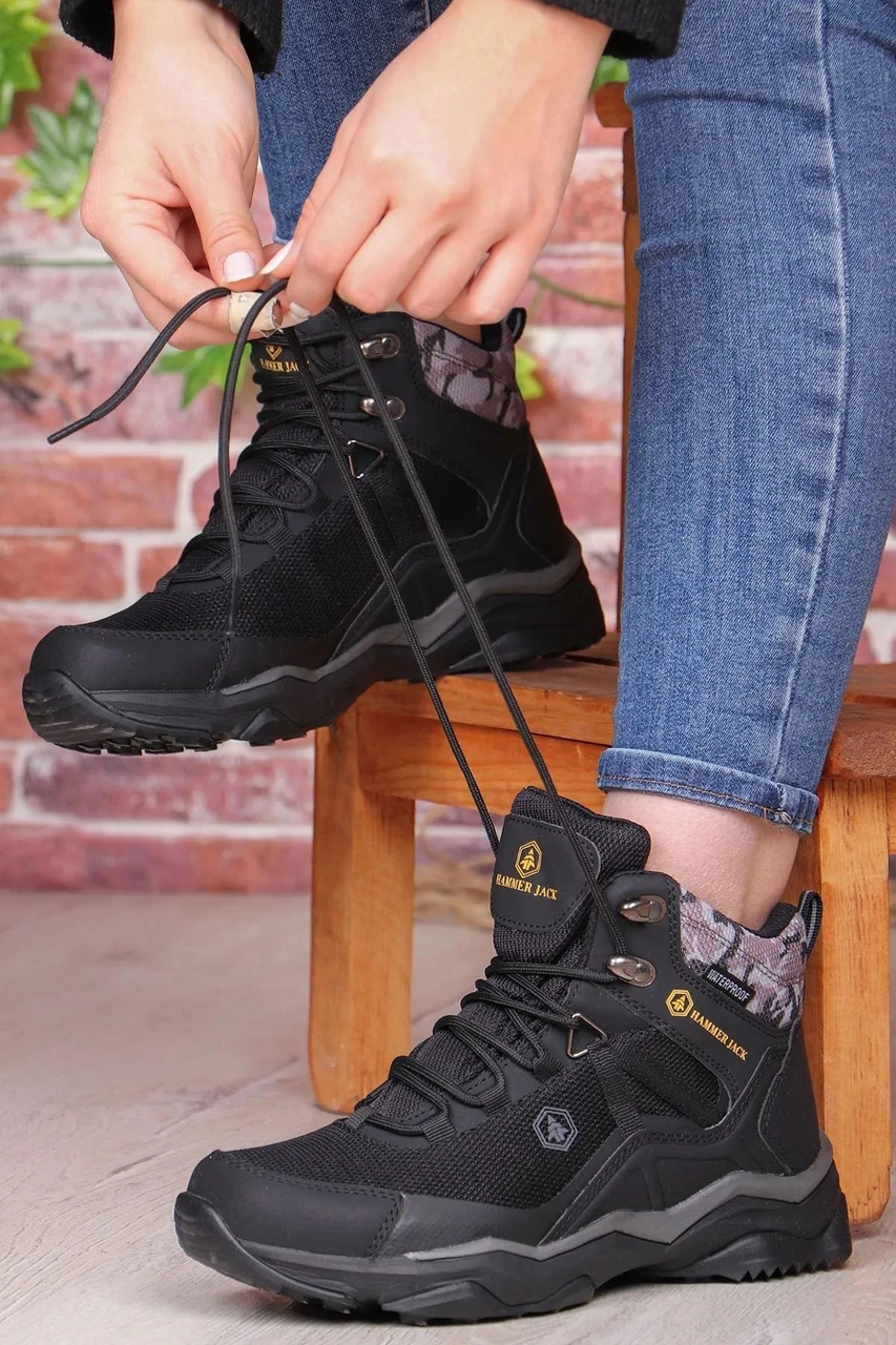 Hammer Jack Waldo 21752 Unisex Waterproof Su Geçrimez Bot Ayakkabı Siyah Siyah