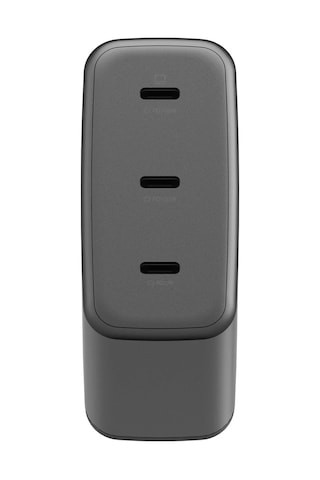 Ampcharge Gan100 2 Adet 100w Type-c Ve 1 Adet 35w Type-c Çıkışlı Hızlı Şarj Aleti - Koyu Gri
