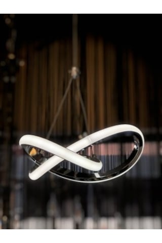 Burenze Modern Tekli Sarkıt Power Led Avize Krom Beyaz Işık Ledli Avize -burenze151 Krom