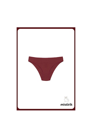 Taranto Model Fitilli Pamuklu Slip Esnek Komforlu Hava Alan Külot Bordo Renk Bordo