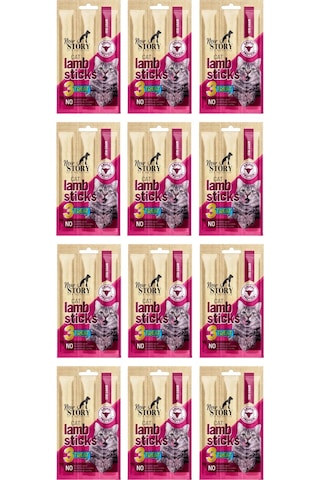 Cat Lamb Stick 12 Adet 3x5gr. Kuzu Etli, Çubuk, Kedi Ödül Maması