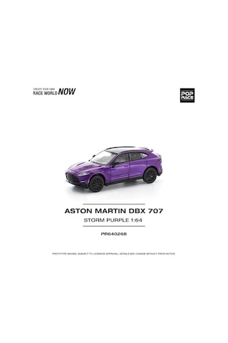 Pop Race Aston Martin Dbx 707 Storm Purple 1:64 Diecast Model Araba Pr640268 Mor