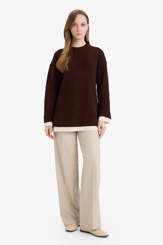 Defacto Regular Fit Bisiklet Yaka Triko Kazak Tunik G7237ax25cwbn468 Kahve-bn468