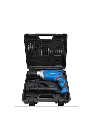 Hyundai HP810SET 810 W Darbeli Matkap Pls. Çanta + 16 Parça Uç Set