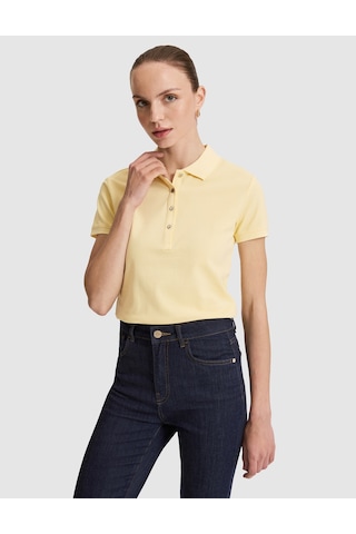 Pierre Cardin Kadın Limon Tişört Basic 50325456-vr035 Sarı