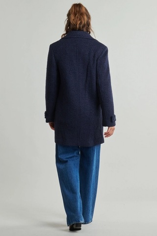 Guess Leona Kadın Mavi Yün Karışımlı Kaban W5bl22w5442-g77g Mavi