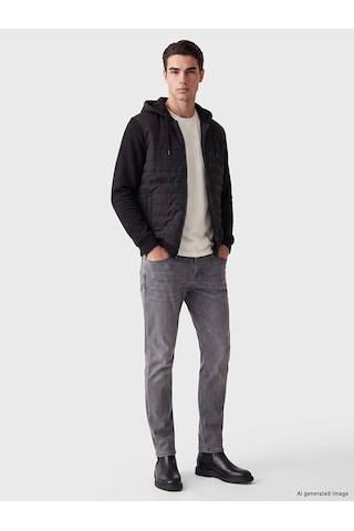 Lcwaıkıkı Classic Siyah Regular Fit Kapüşonlu Erkek Hırka