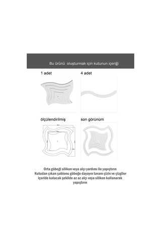 Motifpiyer Lamba Tavan Göbeği Düz4k-model-es-kose-kare-90cm-dış-çitalı