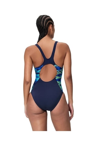 Speedo Hyperboom Splice Muscleback Kadın Yüzücü Mayosu 8-a000247003 Çok Renkli