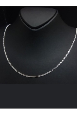 Unisex Gurmet Zincir Kolye 925 Ayar Gümüş 60 Cm