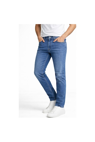 Classics Men Erkek Slim Fit Dar Paça Esnek Likralı Denim Jeans Kot Pantolon 7573 Mavi