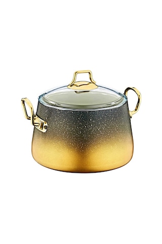 Oms 3042 Keops 9 Parça Granit Tencere Seti Gold