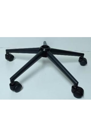 Kamusalmarket Metal Siyah Konik Ayak Tekerlekli Ücretsiz Kargo