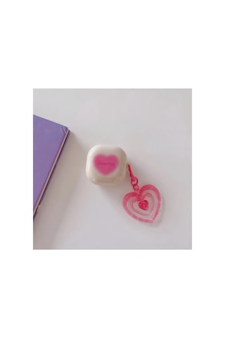 Samsung Galaxy Buds 2 - Buds Pro - Buds 2 Pro Uyumlu Kalpli Kılıf Pembe