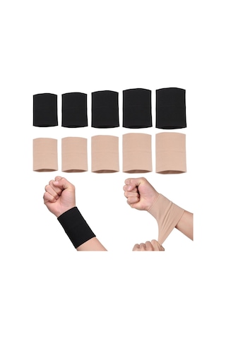 Xxl-1pc Sıkıştırma Bilek Kol Elastik Bilek Brace Bilek Erkekler Ve Kadınlar İçin Destekler Tenis Tendonit Karpal Tünel-siyah Siyah