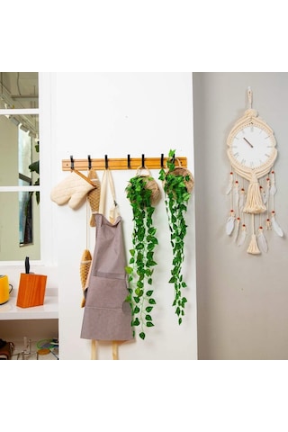 Yapay Sarmaşık 7 Adet 9 Dallı Sarkan Sarmaşık Sarı Çizgili Yapra