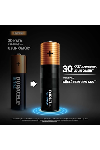 Duracell Optimum Aa Alkalin Kalem Pil, 1,5v Lr6 / Mn1500 , 4 Lü