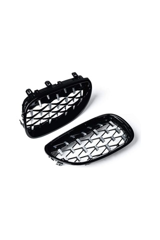 Bmw 5 Serisi E60 Diamond Ön Panjur Piano Black 2004-2009