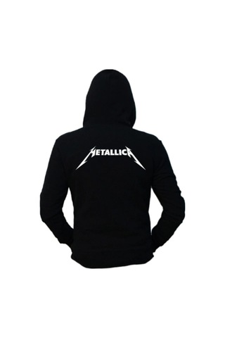 Startmore Unisex Siyah Metallica For Whom The Bell Tolls Hoodie Siyah