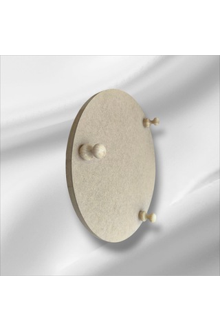 Ahşap-ham Mdf- Ayaklı Yuvarlak Sunumluk-büyük Kahvaltı Sunumluk