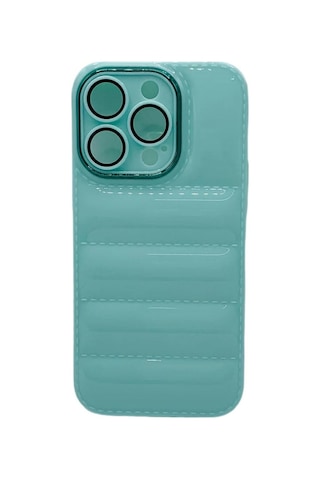 Pointtech Apple Uyumlu iPhone 11 Pro Max Puffer Silikon Kamera Koruma Lens Korumalı Parlak Telefon Kılıfı