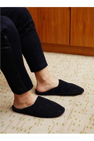 Peluche Navy Blue Baklava Canak Slipper Erkek Ev Terliği Can-eblt Mavi Can-eblt Mavi