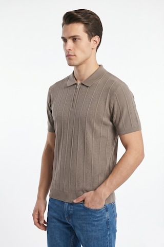 Baglan Erkek Spor Polo Yaka Triko Tişört Bgl-st05373 Vizon