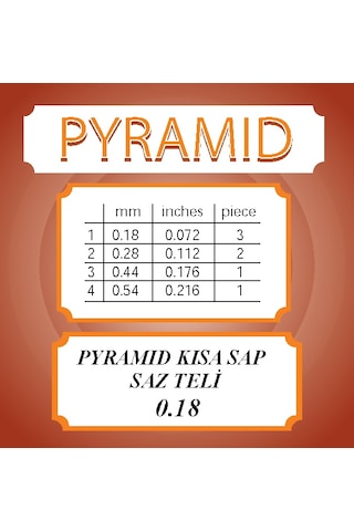 Pyramıd Kısa Sap Bağlama Saz Teli