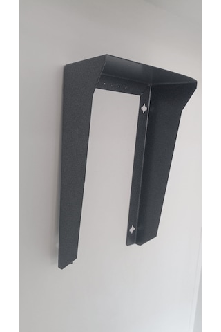 Diafon - Zil Paneli Koruyucu Kapı Zili Metal Yağmurluk Aparatı Antrasit - (W:15 X H:25 X D:8 MM)