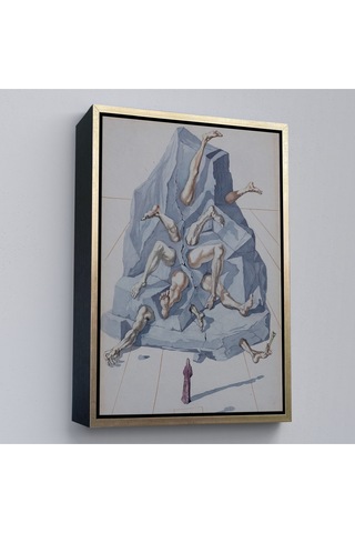 Ahşap Çerçeveli Salvador Dali - İlahi Komedya Tablosu-7401