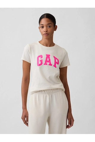 V-gap Ss Clsc Tee Krem